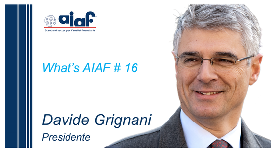 WHAT'S AIAF - #16 - Davide Grignani Natale 2022